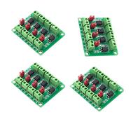 Módulo de aislamiento y conversión de señales de control que utiliza 4 optoacopladores PC817 para varios ajustes de voltaje, aislamiento de voltajes