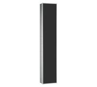 Módulo de armario empotrado emco asis 300, gran compartimento de almacenaje, 972027513, Color: aluminio/negro