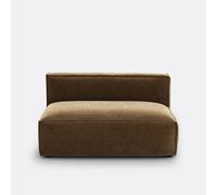Módulo de asiento para sofá modular, pana vintage, SEVEN. Talla 2 plazas. Color bronce