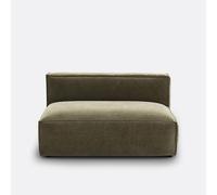 Módulo de asiento para sofá modular, pana vintage, SEVEN. Talla 2 plazas. Color Caqui