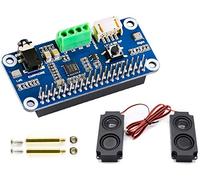 Módulo de audio HAT para Raspberry Pi 4B/3B+/3B/2B/B+/A+/Zero/Zero W/Pi Zero WH,WM8960 tarjeta de sonido de alta fidelidad HAT estéreo códec, reproducción/grabación