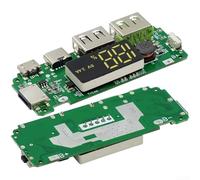 Módulo de banco de energía con pantalla digital para 20000 mAh DIY para paquete de batería - Salida USB dual 5V 2.4A Placa de circuito de carga rápida (5V2.4A)