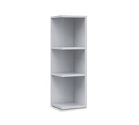 ARKITMOBEL Modulo Rinconero para Baño, Mueble con Estantes, Acabado en Blanco Brillo, Medidas 20 cm (Ancho) x 65 cm (Alto) x 19,5 cm (Fondo)