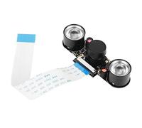 Módulo de Cámara, 5MP Salida de Imagen Visión Nocturna Ángulo de Visión de 130° Tablero de Cámara, Conector de Interfaz Serie de Cámara MIPI (CSI) de 15 Pines para Raspberry PI B 3/2