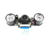 Módulo de cámara USB de 5 MP 1080p modelo de cámara web ojo de pez con visión nocturna amplia para proyectos 3B, 4B, 3B+