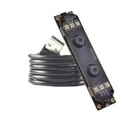 Módulo de cámara USB de Doble Lente, 1920x1080, 2MP, Full HD, 1080P, Enfoque Fijo con Lente LED IR de 68 Grados, reconocimiento Facial AI