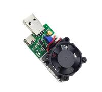 Módulo de carga electrónico USB de corriente constante ajustable de 3,7 a 13 V CC con control de ventilador térmico para pruebas de precisión, gestión térmica inteligente para equipos de laboratorio