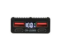 Módulo de Carga Rápida de 100 W para 2-7S, Placa de Alimentación Universal Compatible con Li-Ion/LiFePO4, Doble USB y Type-C, XT30 XT60