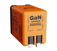 Módulo De Cargador USB C: Unidad De Alimentación Rápida De Doble Cable, Bloque De Fuente De Alimentación para Viajes | Fuente De Energía Compacta De Carga Rápida De Alto Rendimiento, Formato Mundial,