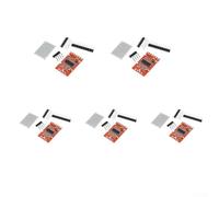 Módulo de celda de carga Hx711 de 24 bits para Adc de doble canal con blindaje de metal para balanza electrónica, sensor de pesaje para proyectos Arduino, color rojo, paquete de 5