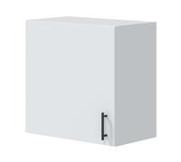 Módulo de Cocina Kira para Colgar Estilo Moderno en Blanco Brillo con 1 Puerta Reversible Estante Interior 60x59x34 cm
