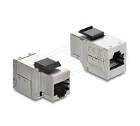 Módulo de conector de red Delock 90835 RJ-45 Cat6a plano hembra a hembra