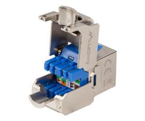 Módulo de conector de red Lanberg KSFA-3000 Cat6a plano FTP azul plata