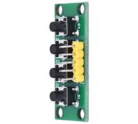 Módulo de Control de 4 Teclas, Interruptor de Teclado Resistente para Experimentos Electrónicos, Adecuado para Diseño de Clases de Estudiantes, Material PCB