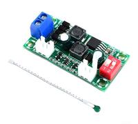 Módulo de control de velocidad del ventilador CC con control automático de temperatura, placa de termostato ajustable de 4 velocidades para CC 5V-30V y CA 4V-20V, controlador de refrigeración