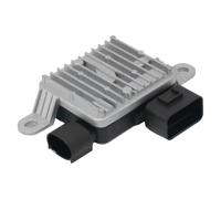 Módulo de control del ventilador del radiador, controlador del ventilador de refrigeración de 12 V con disipador de calor de aluminio, carcasas de conector y orejas de montaje para reparación de