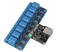 Módulo de control Ethernet de puerto RJ45 con 8 canales relé LAN WAN Red Servidor WEB Red Controlador de relé Ethernet Control Tarjeta del módulo