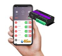 Módulo de control inteligente inalámbrico GSM 4G SM4-WLTE Full Netcom 4G 4G con mando a distancia de 4 vías para teléfono, alarma SMS, conexión de entrada, interruptor remoto inteligente