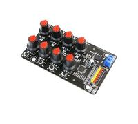 Módulo de control servo de 8 canales de 5 V-8,4 V, placa de depuración, probador de perilla giratoria, protección contra sobrecorriente para brazo robótico de engranaje de dirección