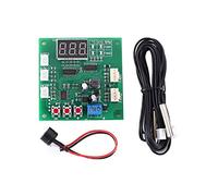 Módulo de Controlador, DC 12V 24V 48V 2 Canales PWM Controlador de Temperatura del Ventilador de 4 Cables Módulo de Visualización del Gobernador de Velocidad para Ventilador/Alarma de PC
