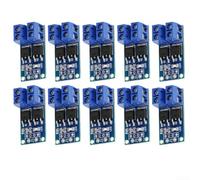 Módulo de controlador de interruptor de gatillo de alta potencia dual, 15 A, 400 W CC 5 V-36 V para motor, placa de control LED, señal electrónica, paquete de 10, azul