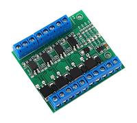 Módulo de controlador de placa de circuito de amplificador PLC MOS FET PWM de 4 canales 3-20V a 3.7-27VDC 10A Módulo de controlador para equipos de alta potencia