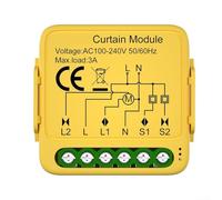 Módulo de cortina inteligente para Tuya, interruptor de persiana enrollable eléctrica WiFi con control remoto de aplicación, control de voz compatible con Alexa y Google Assistant, temporizador para
