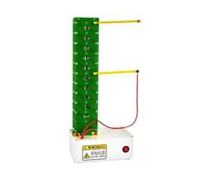 Módulo de demostración de circuitos de escritorio para aprendizaje de teoría eléctrica, ensamblaje de generador Marx, construcción de PCB de metal, práctica de experimentos en, soporte para de