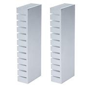 Módulo de Disipador de Calor, Enfriador de Disipador de Calor de Aluminio Anodizado 120mmx40mmx20mm Multi Compatible Universal Pequeño para Placa Base para Amplificador(Sin Adhesivo)