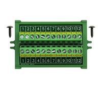 Módulo de distribución de bloque de terminales de tornillo de 24A/400V de 12 posiciones