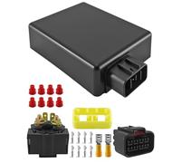 Módulo de encendido compatible con Kawasaki Prairie 400 KVF400 1999-2002 Reemplaza 21119-1531 21119-1467, módulo de encendido CDI con relé esplenoide de arranque
