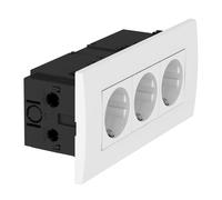 Módulo De Enchufe Triple 45 Unidad De Pared Blanco Puro (Enchufe Europeo) - 6119414