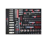 Módulo De Enchufes 1/4'' - 3/8'' - 1/2'', 175 Pcs 711.101 KS Tools