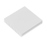 Módulo de enfriamiento con disipador de calor de aluminio, radiador de refrigeración de CPU de alta potencia, disipador de 120 mm x 120 mm x 20 mm con tratamiento de oxidación (Blanca)