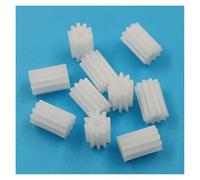 Módulo de engranaje recto de 102A, 0,5 M de largo, 0,5, 10 dientes, Motor de engranaje de plástico, accesorios de juguete, 10 unids/lote