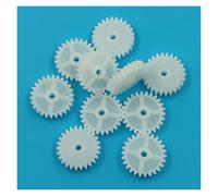 Módulo de engranajes cortos 262A, 0,5 M, 0,5, 26 dientes, agujero, 2mm, disco de engranaje de plástico apretado, modelo DIY, accesorios de juguete