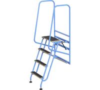 Módulo de escalera con barandilla eurokraft pro, para carros con pisos CustomLine