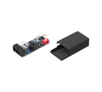 Módulo de escaneo de código QR, interfaz USB/UART de 58 x 27 x 16 mm, 5 V, lector de código de barras compatible con microcontrolador con iluminación integrada y puerto de disparo de llave para