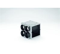 Módulo de expansión ComfoCube CT 4xDN90 para distribuidor modular, gris, con soporte de fijación de Zehnder - 990323065