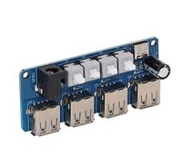 Módulo de Expansión de Potencia, Control de Botón de 4 Canales Splitic de Potencia USB, Tamaño Compacto Ligero Conveniente para la Vida, con Placa PCB, para la Conversión de