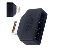 Módulo de expansión USB de 19 pines, conversión tipo A/C Plug-N-Play, extensión de cabecera de placa base, transferencia estable para oficina, PC, hogar, mantenimiento de computadora, gestión de