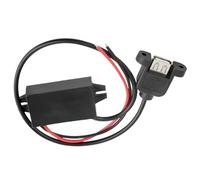 Módulo de Fuente de alimentación CC de 12V, 24V a 5V, 3A, convertidor Reductor for Mini Adaptador USB, Adaptador USB for Coche, Macho y Hembra(SingleUSB12V24V-5V3A)