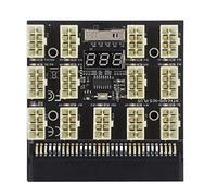 Módulo de Fuente de Alimentación para Placa de Pruebas, Adaptador de Placa de Fuente de Alimentación de 12 V, 6 Pines, 8 Pines, Convertidor de Placa de Alimentación con Pantalla de Temperatura de Volt