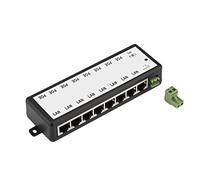 Módulo de Fuente de alimentación PoE, Adaptador de módulo de Fuente de alimentación PoE de 4/8 Canales, Adaptador Ethernet de inyector PoE Apto para cámara IP Dispositivo 802.3af(8)