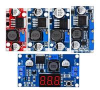 Módulo de fuente de alimentación reductor LM2596s lm2596hvs DC-DC, módulo reductor ajustable 3A, regulador de voltaje LM2596 24V 12V 5V 3V(LM2596 Display Blue)