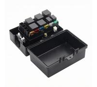 Módulo de Fusibles Relé Automotriz Bloque de Fusibles Caja de Relés Distribuidor de Corriente Protector de Cableado con Cubierta Extraíble y Ranuras