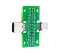 Módulo de interfaces USB tipo C 3.1 reversible de 2 x 13 pines a 2.54 mm para reparación de electrónica y construye placa USB C para prototipado