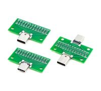 Módulo de interfaz USB tipo C 3.1 de 2 x 13 pines a 2.54 mm conector electrónico desarrollo y prueba de dos vías convertidor de interfaz USB C
