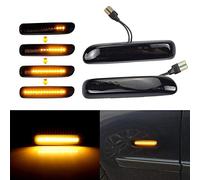 Módulo de intermitentes laterales LED ahumado negro adecuado para B-MW 3 Series E46 Limo Coupe Compact Cabriolet