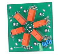Módulo de interruptor de antena remota coaxial de 6 vías, rango de frecuencia de 1.8MHz-60MHz con interfaz SO-239, baja pérdida ≤0.3dB para radio aficionado y comunicación de onda corta